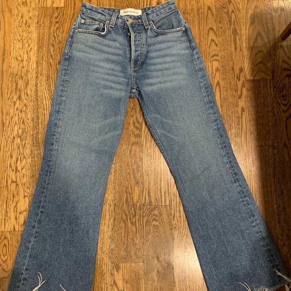 Reformation Wide Leg Crop Denim - Picture 2 of 4